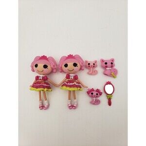 Lalaloopsy Mini Jewel Sparkles Lot Pair Of Series 1 Dolls With Different Cats